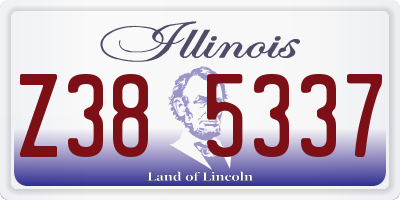 IL license plate Z385337