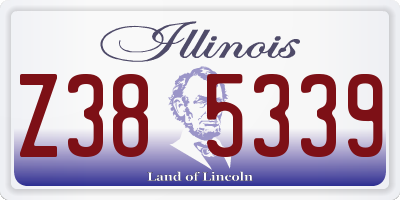 IL license plate Z385339