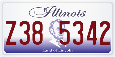 IL license plate Z385342