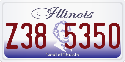 IL license plate Z385350