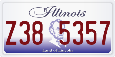 IL license plate Z385357