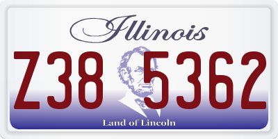 IL license plate Z385362