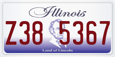 IL license plate Z385367