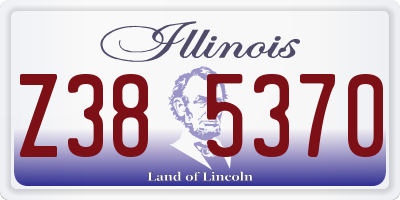 IL license plate Z385370