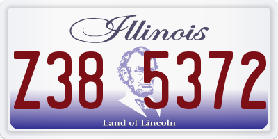 IL license plate Z385372