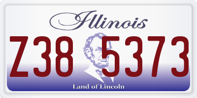 IL license plate Z385373