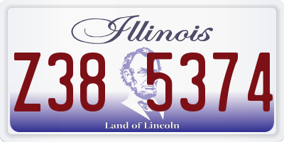 IL license plate Z385374