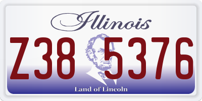 IL license plate Z385376