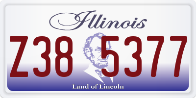 IL license plate Z385377