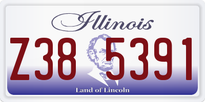IL license plate Z385391