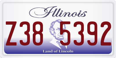 IL license plate Z385392