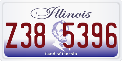 IL license plate Z385396