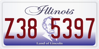 IL license plate Z385397