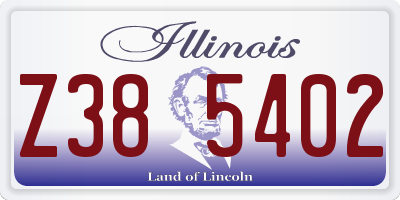 IL license plate Z385402