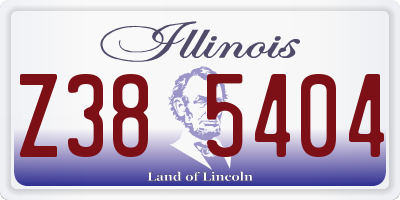IL license plate Z385404