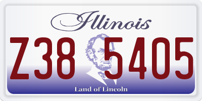 IL license plate Z385405