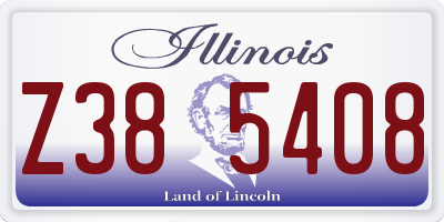 IL license plate Z385408