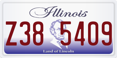 IL license plate Z385409