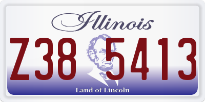 IL license plate Z385413