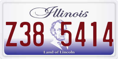 IL license plate Z385414