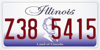 IL license plate Z385415