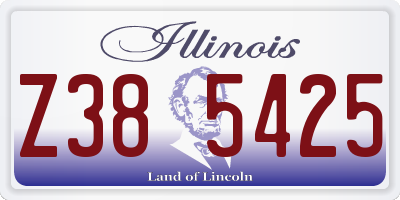 IL license plate Z385425