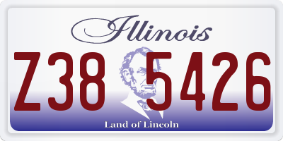 IL license plate Z385426