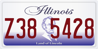 IL license plate Z385428