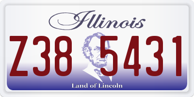 IL license plate Z385431