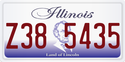 IL license plate Z385435