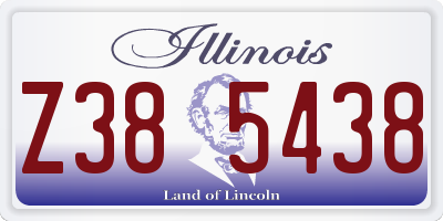 IL license plate Z385438