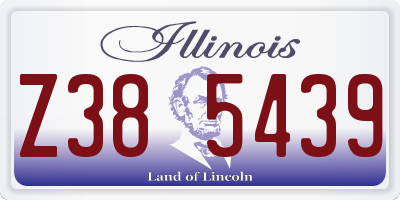 IL license plate Z385439