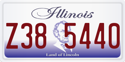 IL license plate Z385440