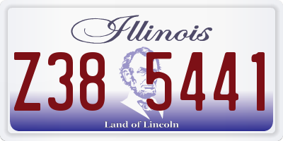 IL license plate Z385441