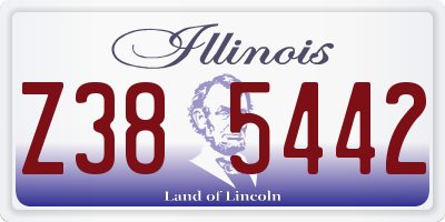 IL license plate Z385442