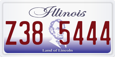 IL license plate Z385444