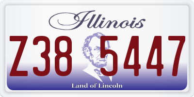 IL license plate Z385447