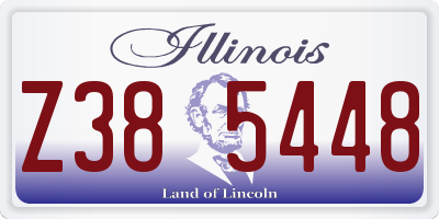 IL license plate Z385448