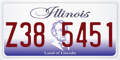 IL license plate Z385451