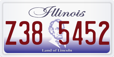 IL license plate Z385452