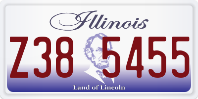 IL license plate Z385455