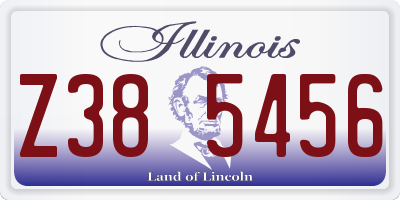 IL license plate Z385456