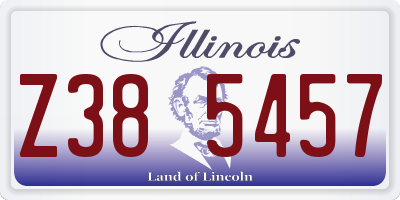 IL license plate Z385457