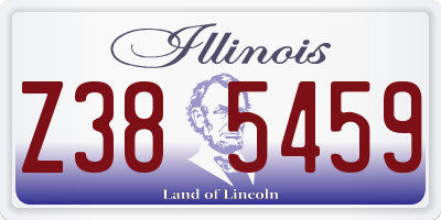 IL license plate Z385459