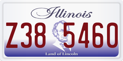 IL license plate Z385460