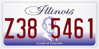 IL license plate Z385461