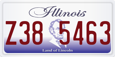 IL license plate Z385463