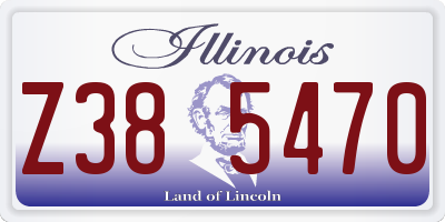 IL license plate Z385470
