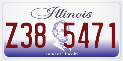 IL license plate Z385471