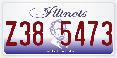 IL license plate Z385473